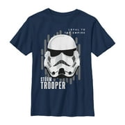 Boy's Star Wars Galaxy of Adventures Stormtrooper Loyalty Graphic Tee Navy Blue Large